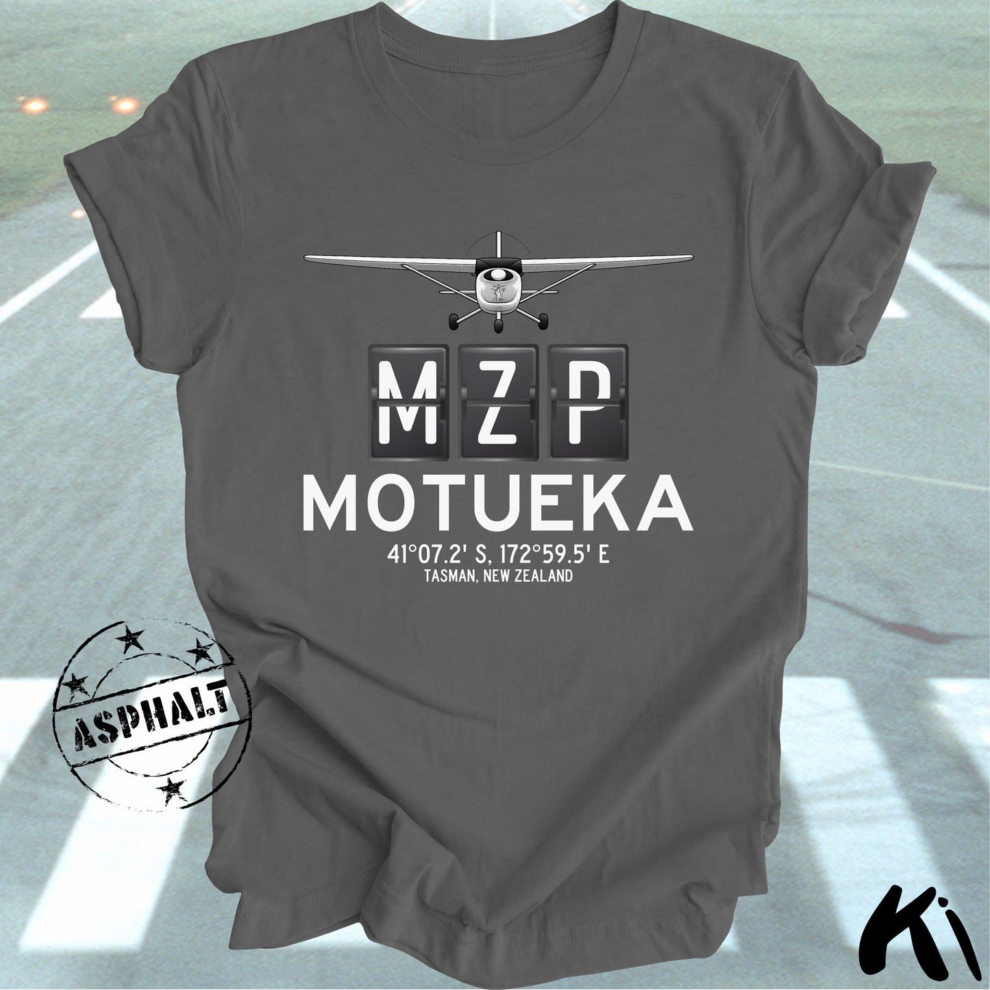 MOTUEKA Aerodrome Airport Code Shirt