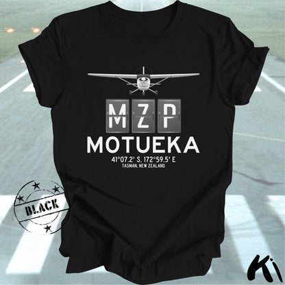 MOTUEKA Aerodrome Airport Code Shirt