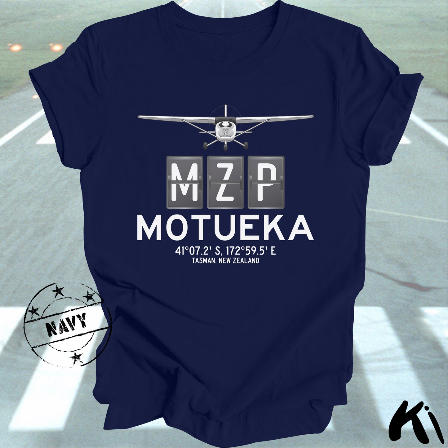 MOTUEKA Aerodrome Airport Code Shirt