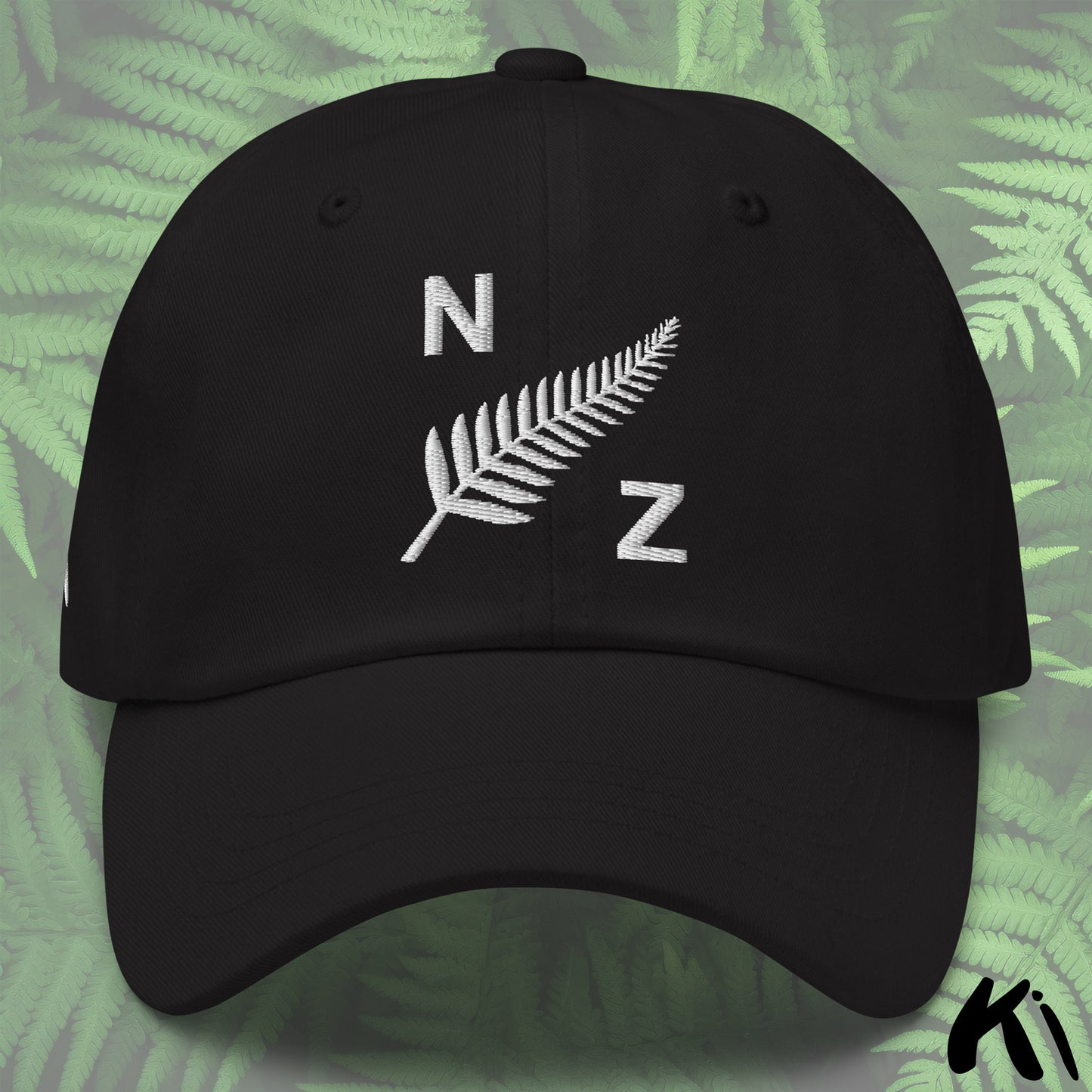 NZ SILVER FERN Retro Style Embroidered Dad Hat