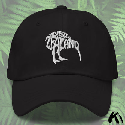 NEW ZEALAND KIWI Embroidered Dad Hat