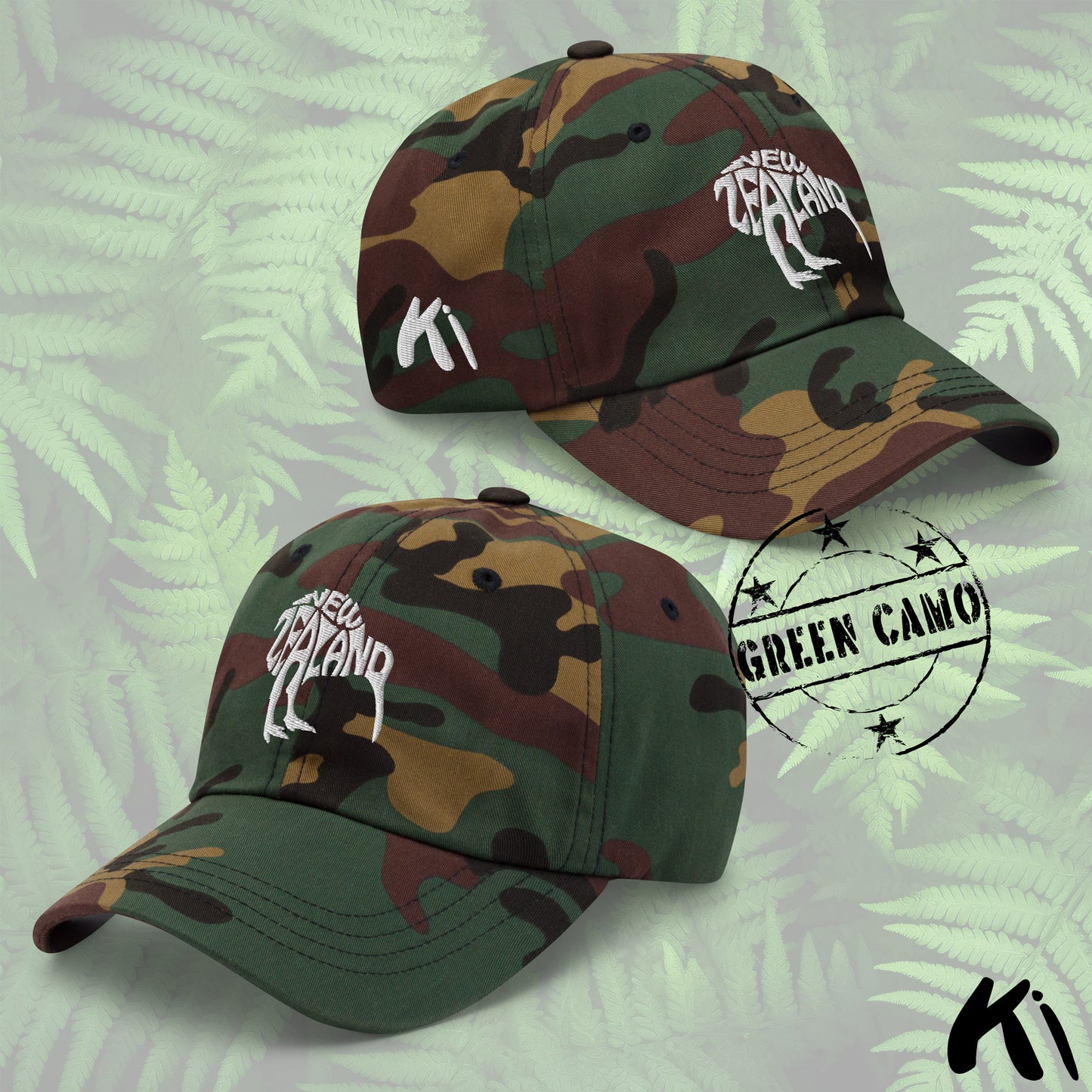 NEW ZEALAND KIWI Embroidered Dad Hat