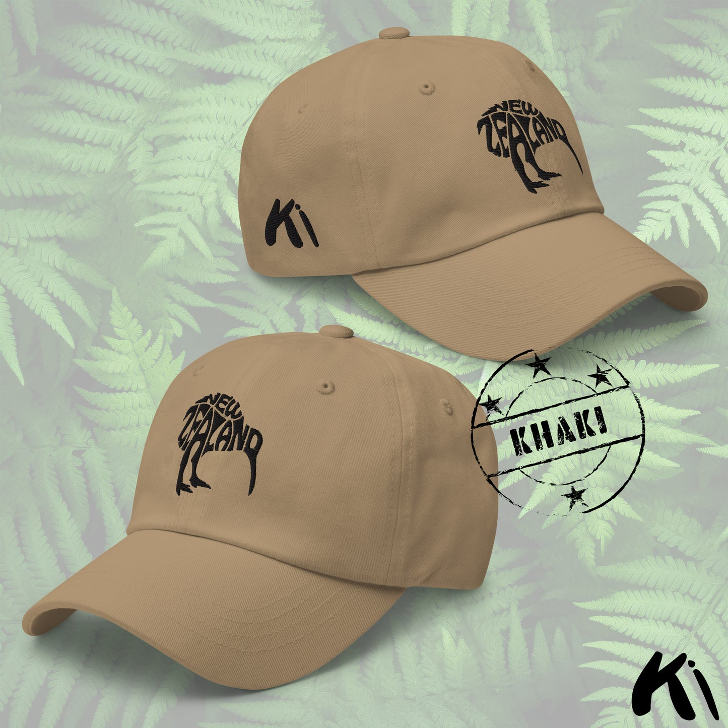 NEW ZEALAND KIWI Embroidered Dad Hat