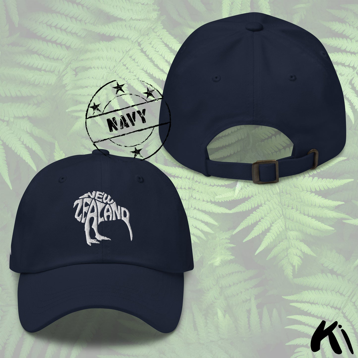 NEW ZEALAND KIWI Embroidered Dad Hat