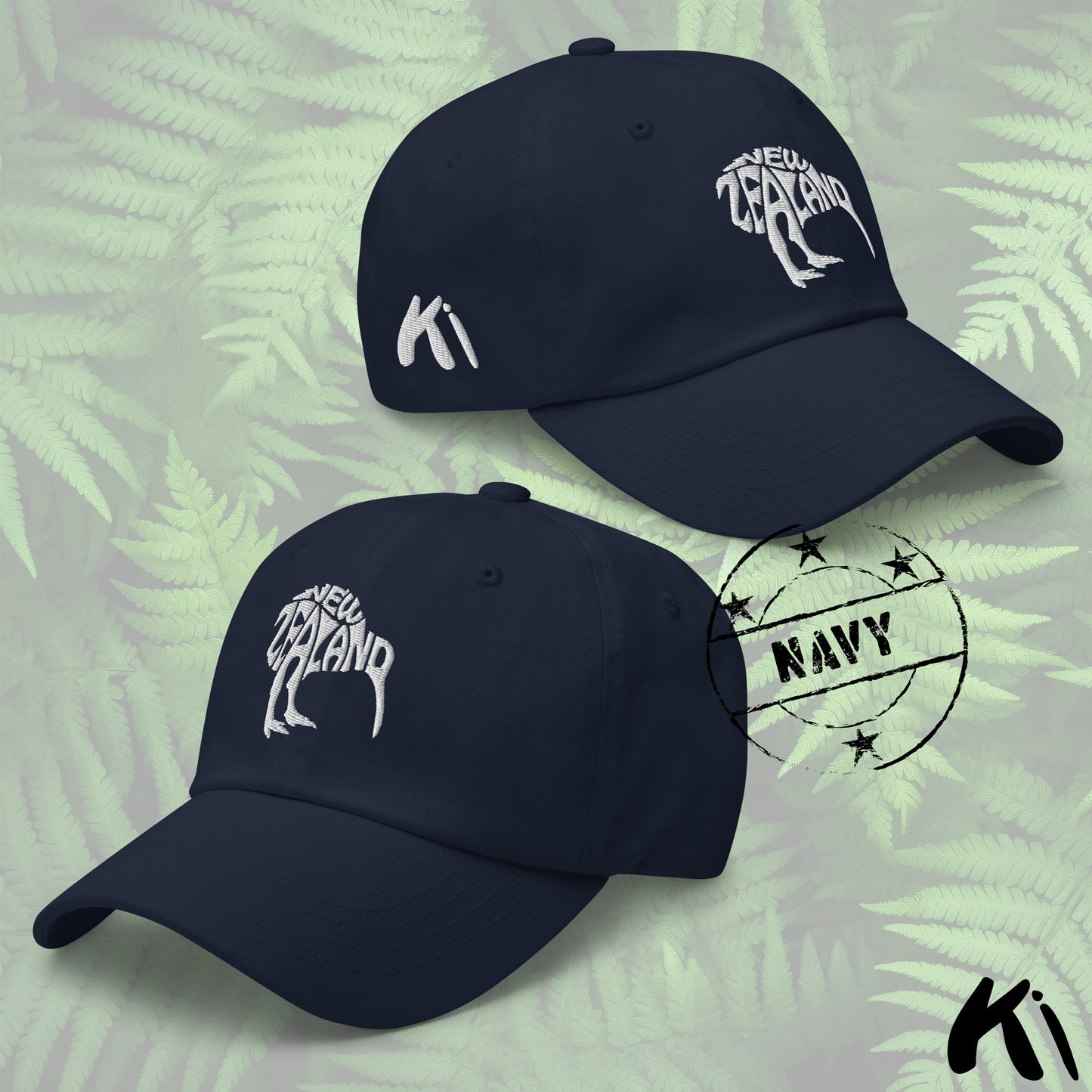 NEW ZEALAND KIWI Embroidered Dad Hat
