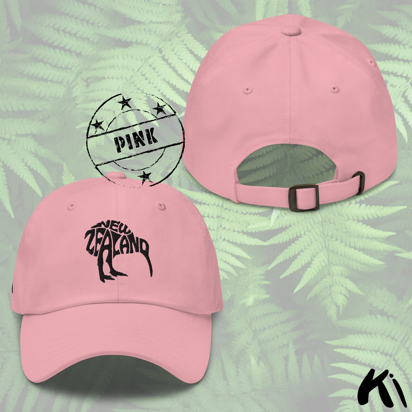 NEW ZEALAND KIWI Embroidered Dad Hat