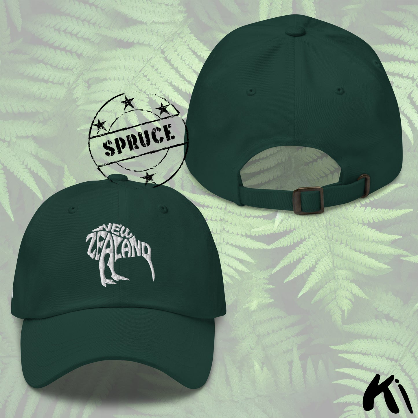 NEW ZEALAND KIWI Embroidered Dad Hat