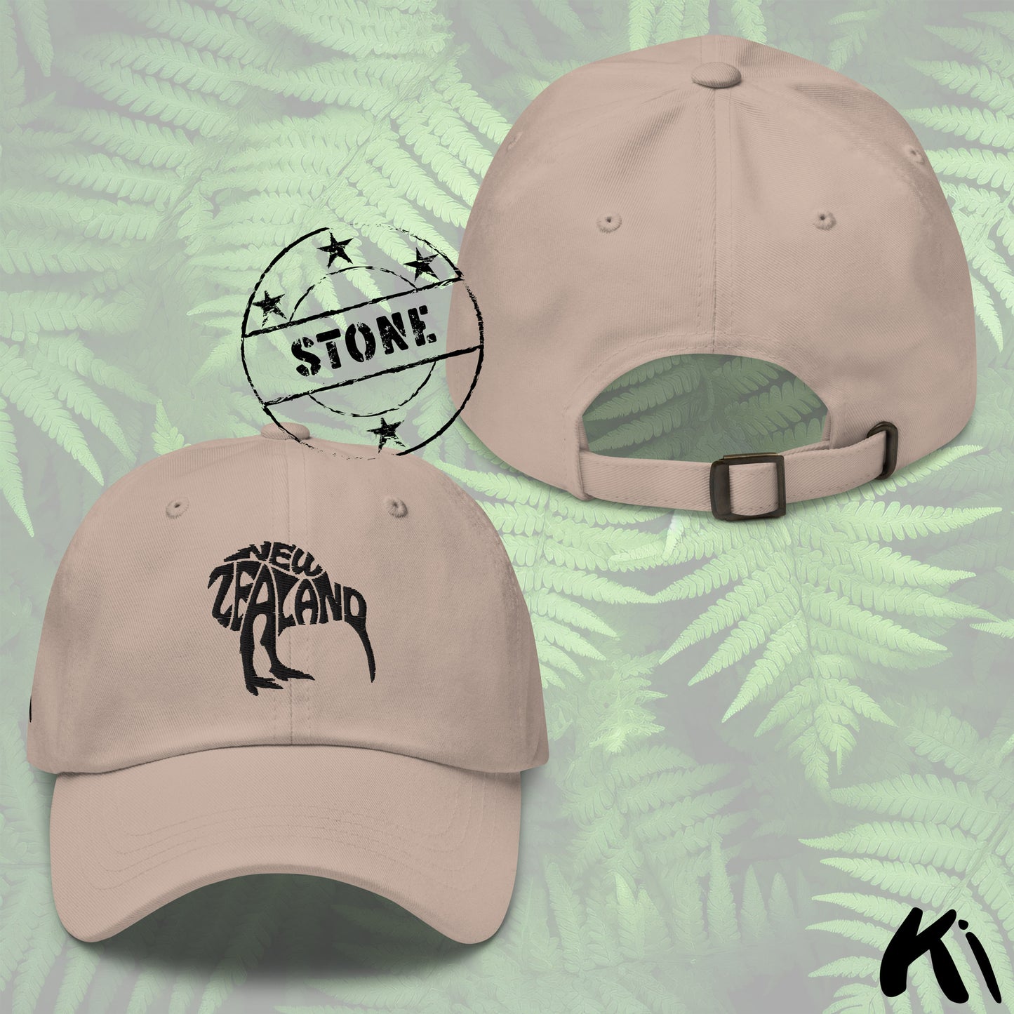 NEW ZEALAND KIWI Embroidered Dad Hat