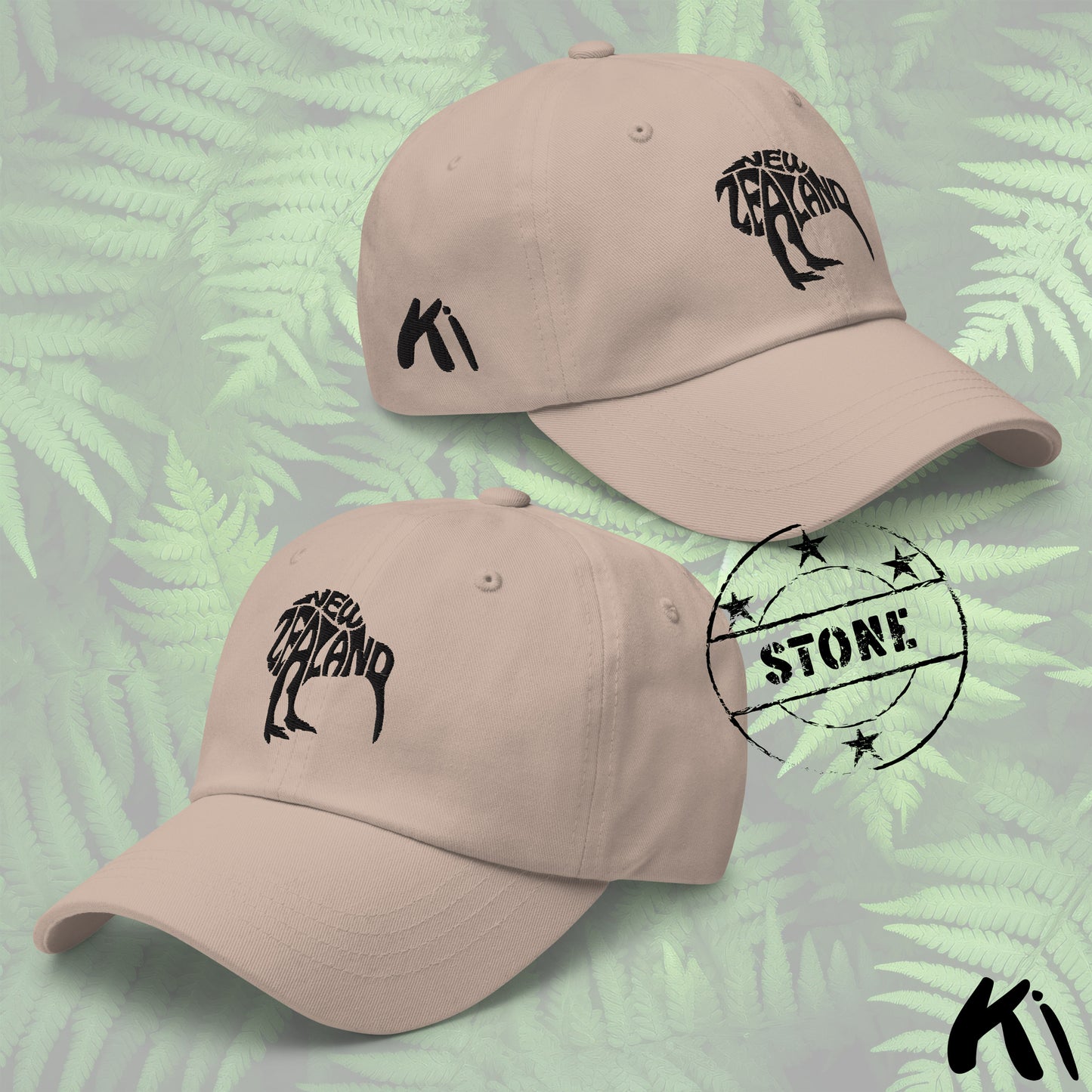 NEW ZEALAND KIWI Embroidered Dad Hat