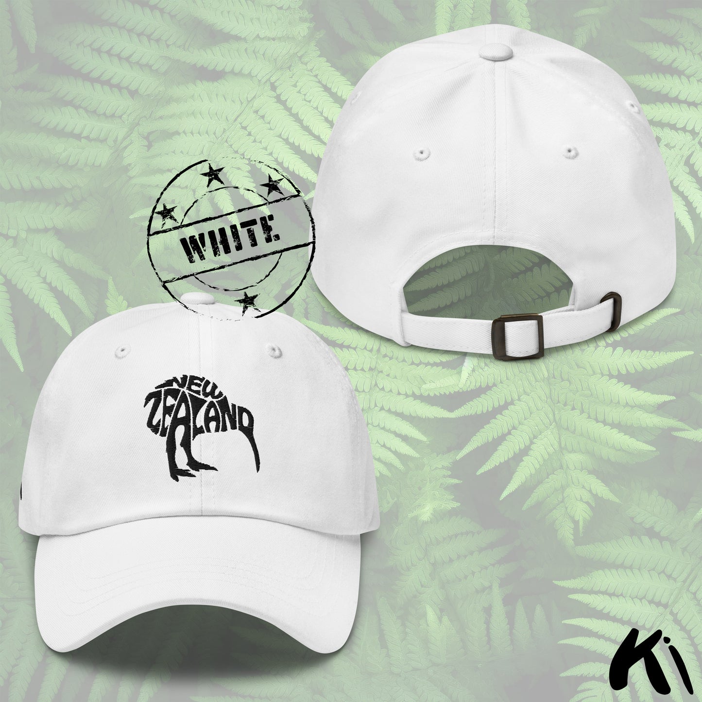 NEW ZEALAND KIWI Embroidered Dad Hat