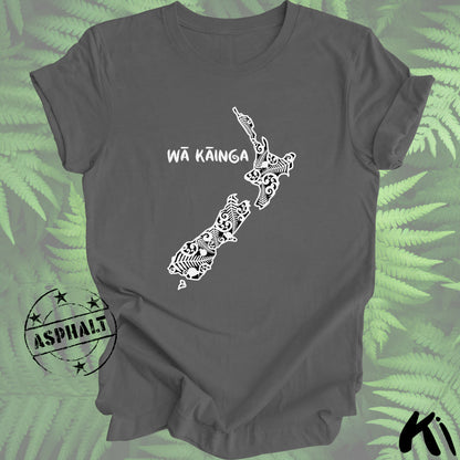 New Zealand Te Reo Māori HOME Koru & Kiwi Shirt