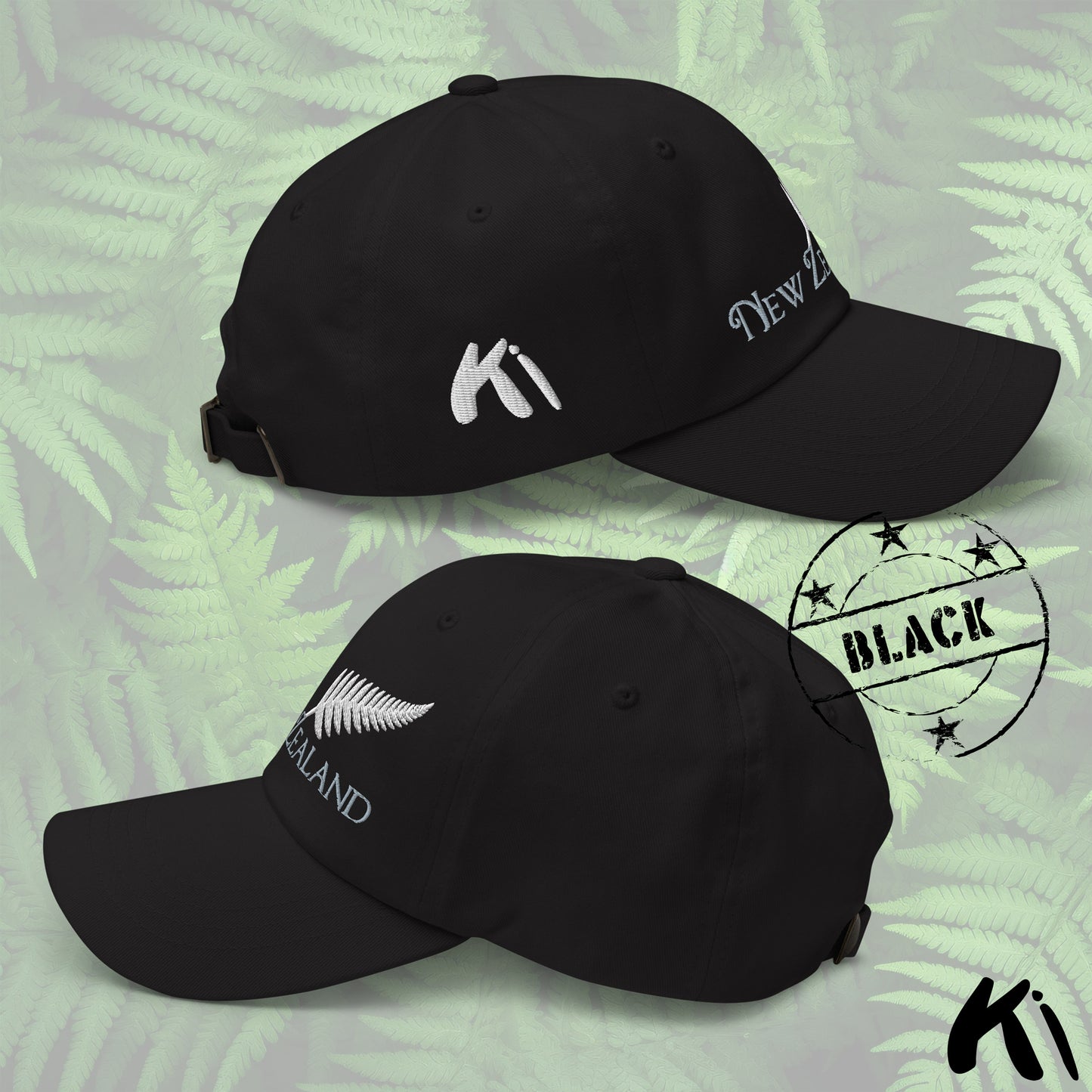 SILVER FERN NEW ZEALAND Embroidered Dad Hat