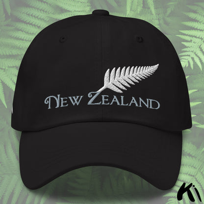 SILVER FERN NEW ZEALAND Embroidered Dad Hat