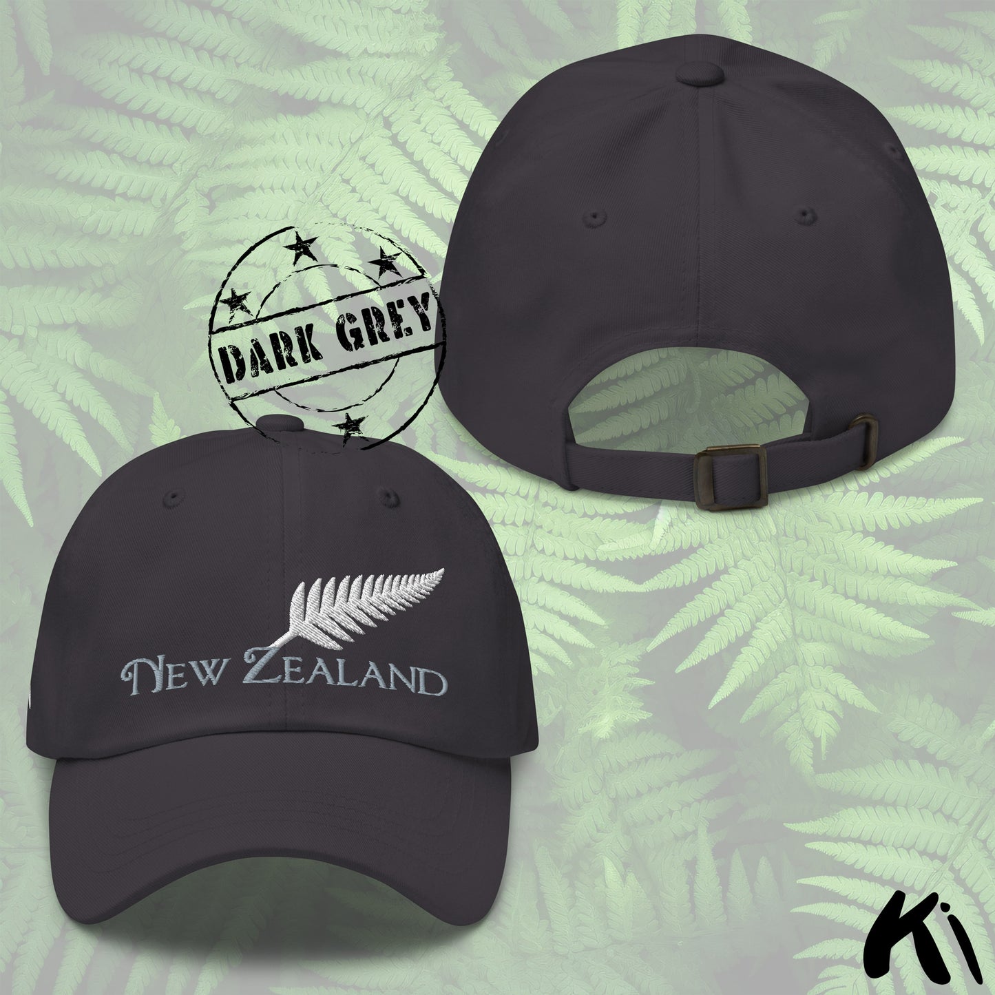 SILVER FERN NEW ZEALAND Embroidered Dad Hat