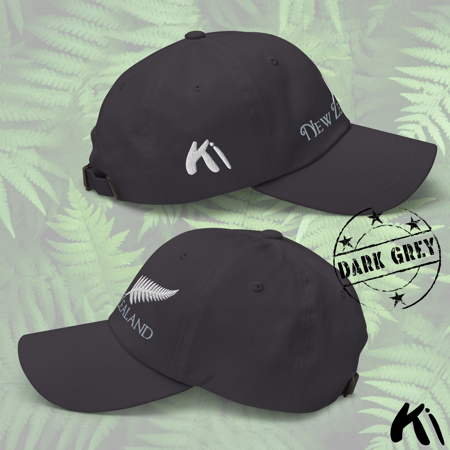 SILVER FERN NEW ZEALAND Embroidered Dad Hat