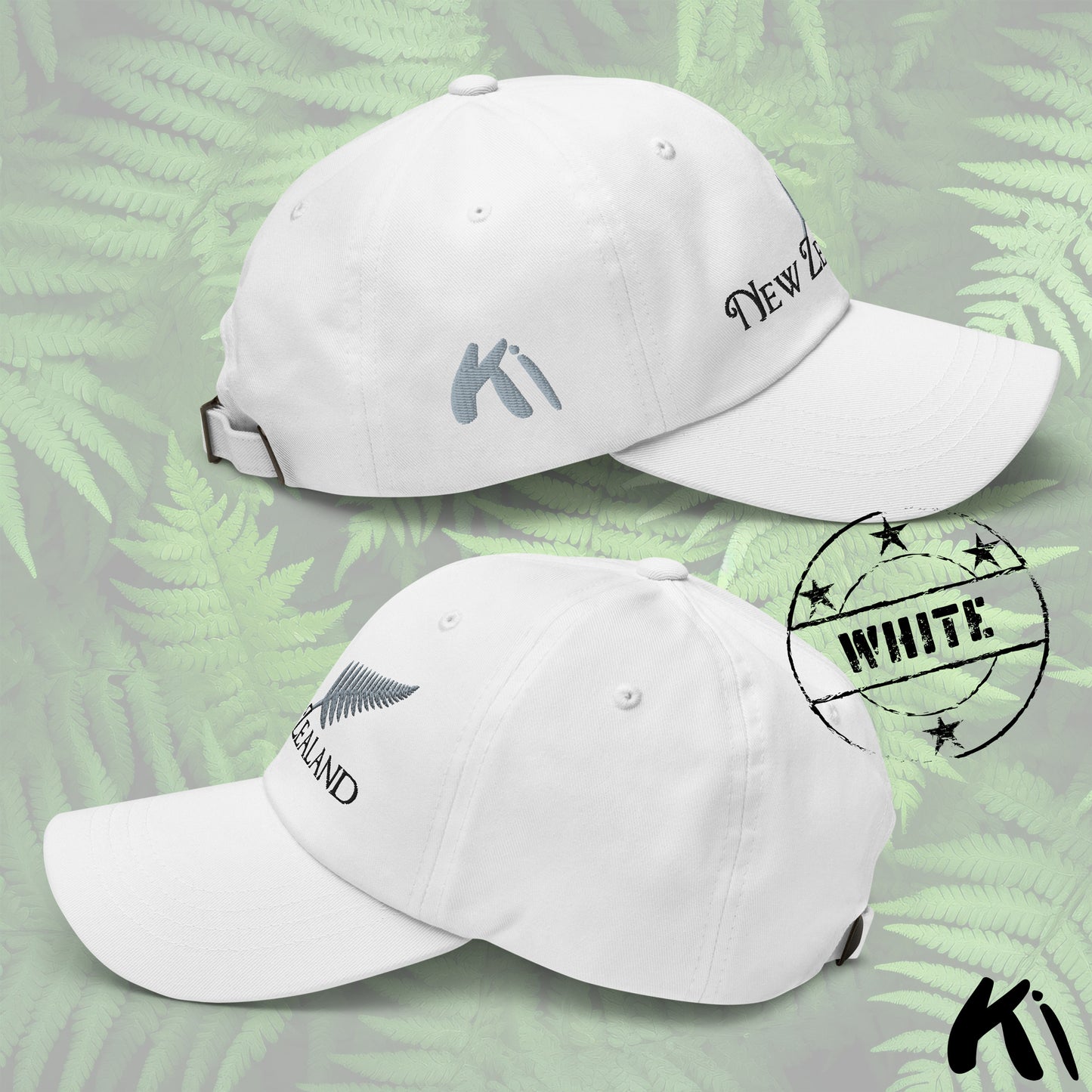 SILVER FERN NEW ZEALAND Embroidered Dad Hat