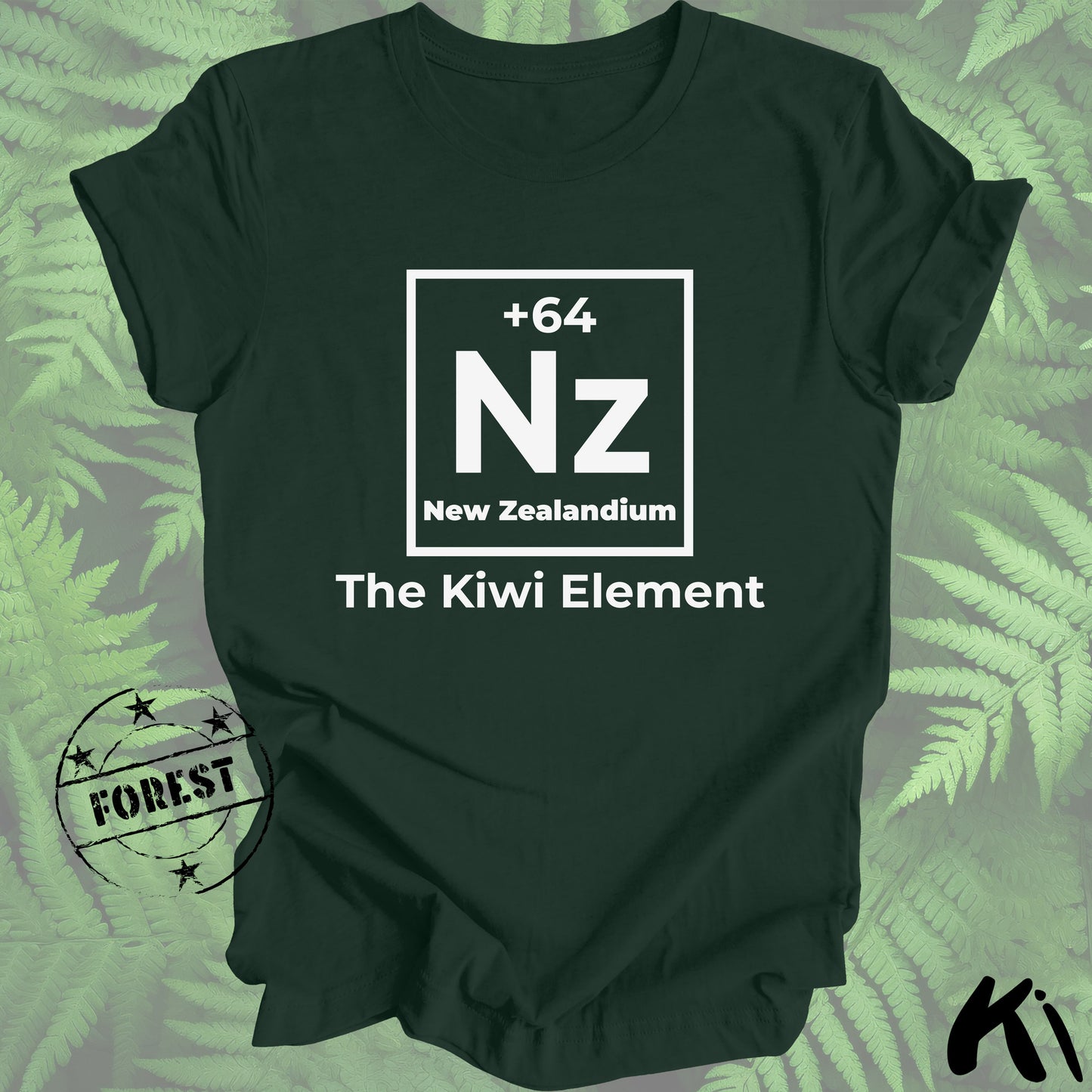 NZ Kiwi Element Chemical Symbol Shirt