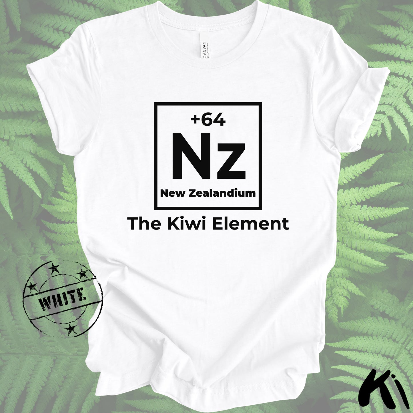 NZ Kiwi Element Chemical Symbol Shirt