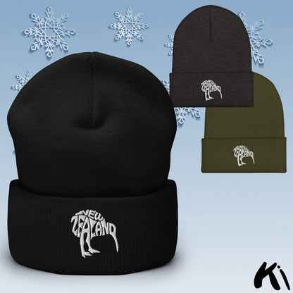 NEW ZEALAND KIWI Cuffed Beanie