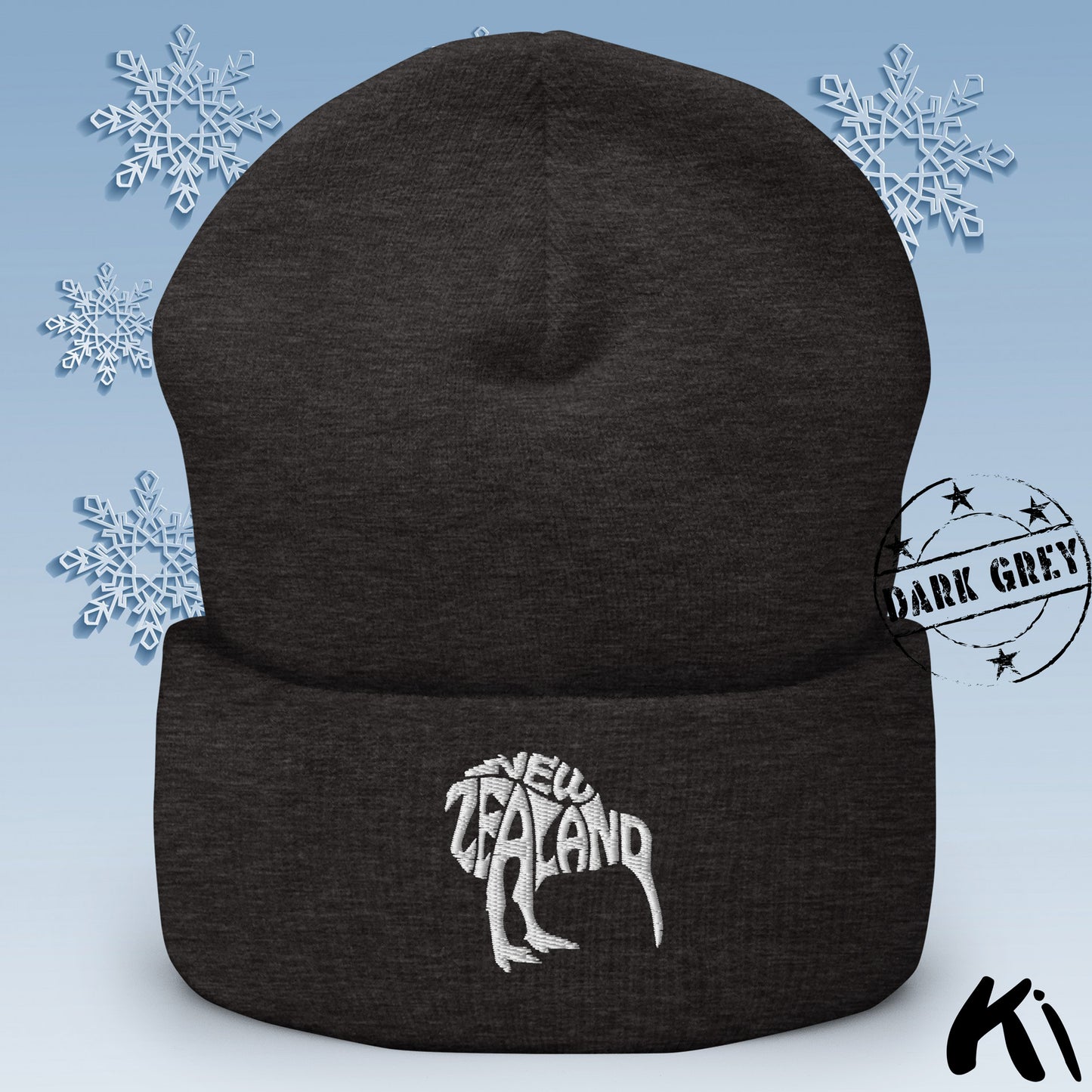 NEW ZEALAND KIWI Cuffed Beanie