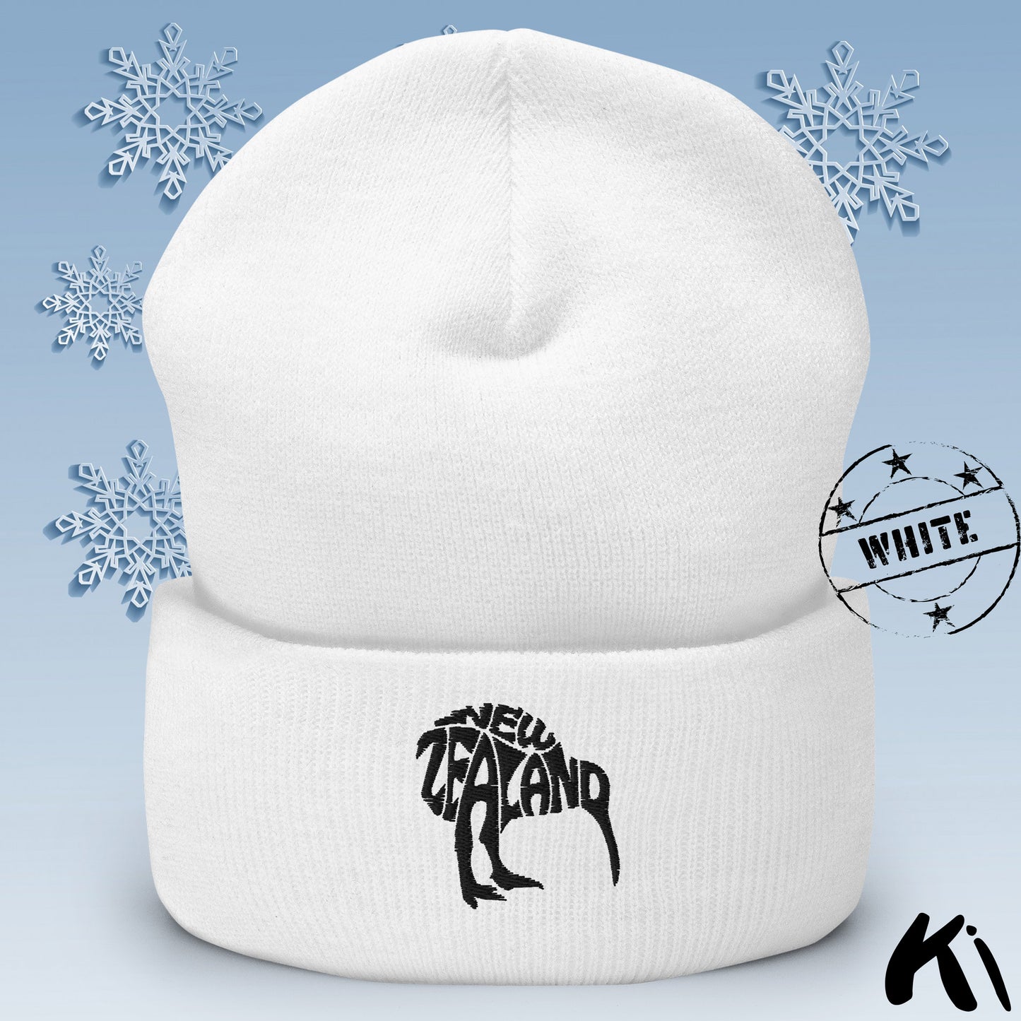 NEW ZEALAND KIWI Cuffed Beanie