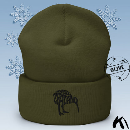 NEW ZEALAND KIWI Cuffed Beanie