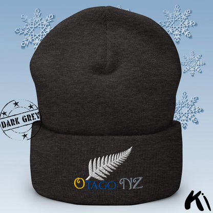 OTAGO NZ Silver Fern Cuffed Beanie