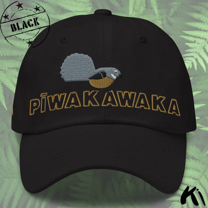 PĪWAKAWAKA / Fantail Embroidered Dad hat