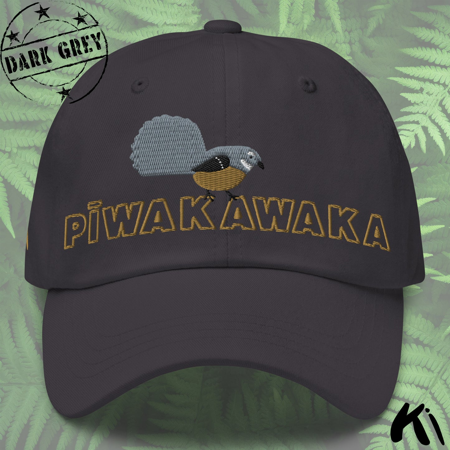 PĪWAKAWAKA / Fantail Embroidered Dad hat