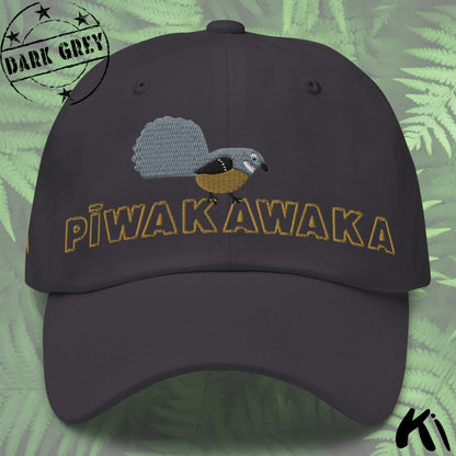 PĪWAKAWAKA / Fantail Embroidered Dad hat