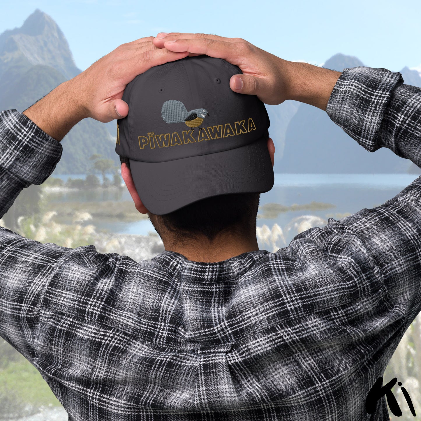 PĪWAKAWAKA / Fantail Embroidered Dad hat