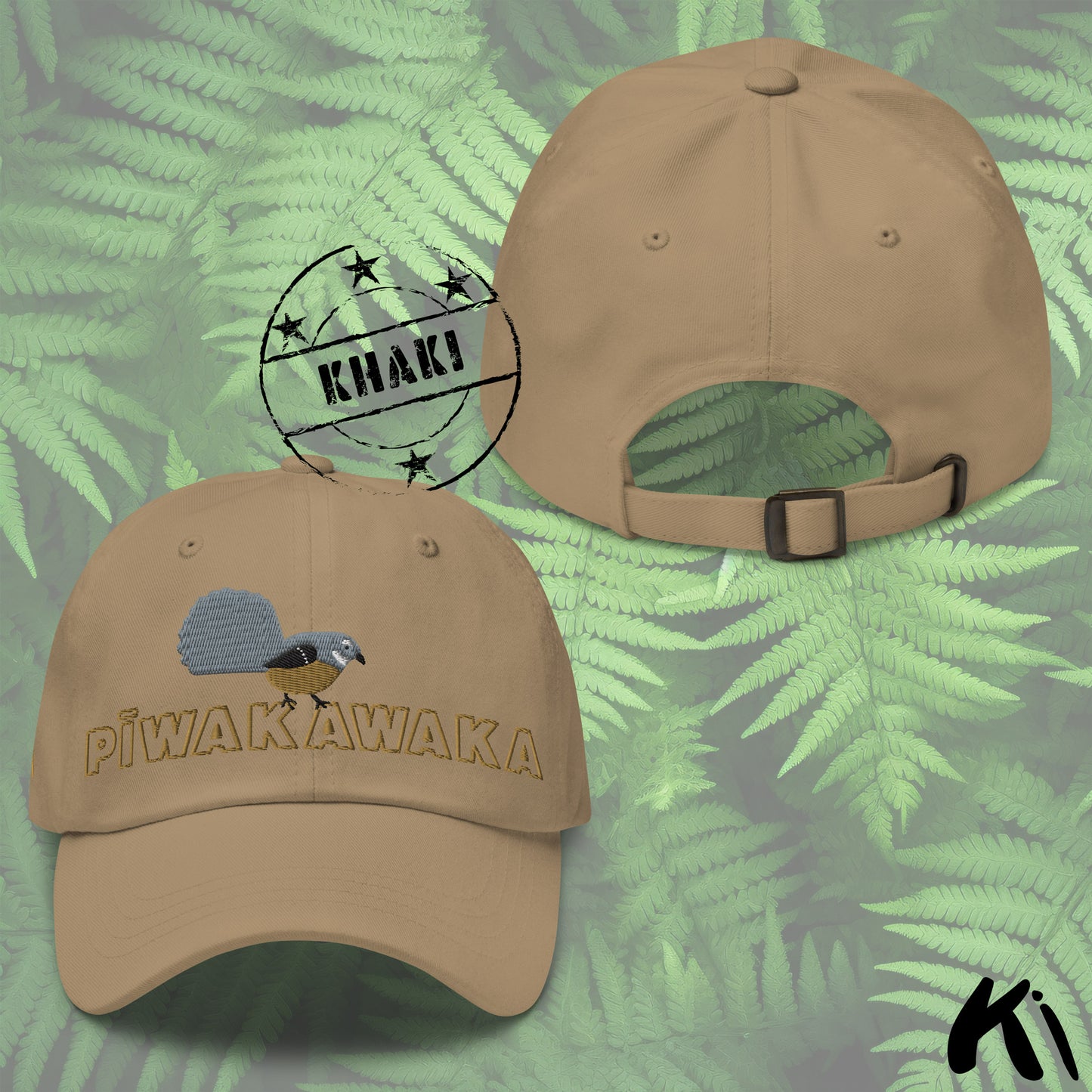 PĪWAKAWAKA / Fantail Embroidered Dad hat
