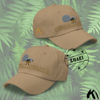 PĪWAKAWAKA / Fantail Embroidered Dad hat
