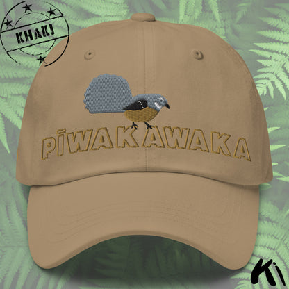 PĪWAKAWAKA / Fantail Embroidered Dad hat
