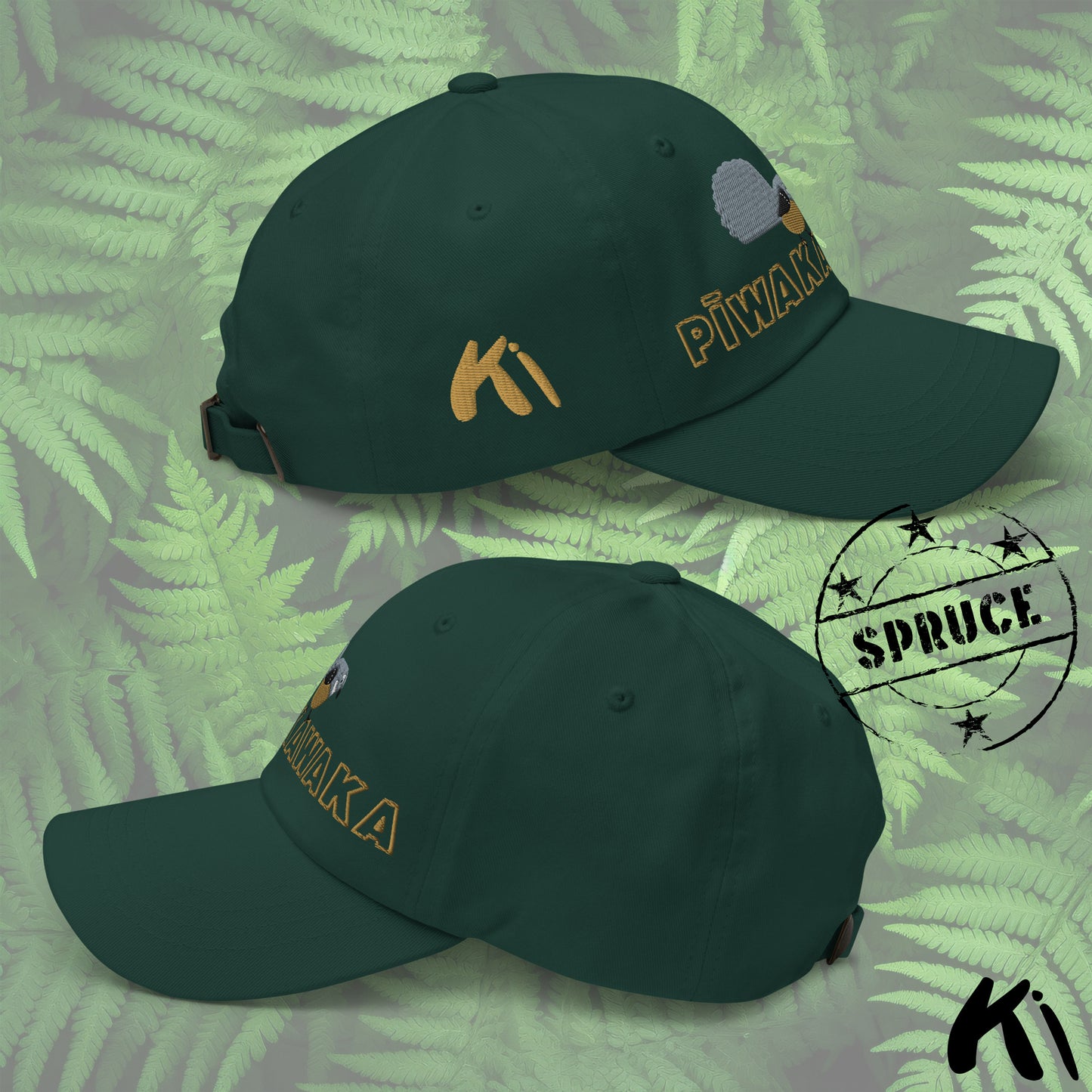PĪWAKAWAKA / Fantail Embroidered Dad hat