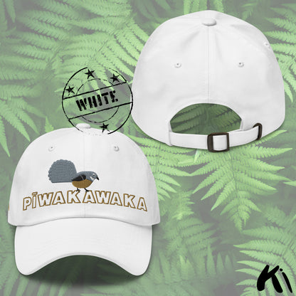 PĪWAKAWAKA / Fantail Embroidered Dad hat