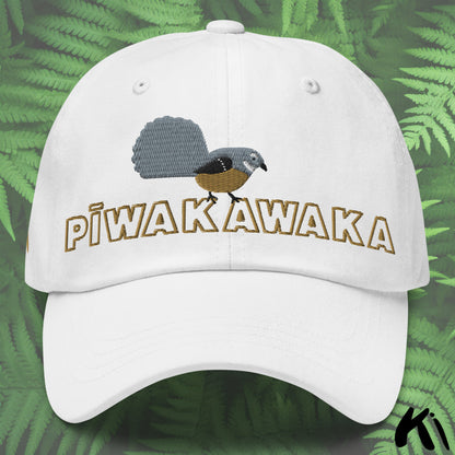 PĪWAKAWAKA / Fantail Embroidered Dad hat