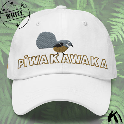 PĪWAKAWAKA / Fantail Embroidered Dad hat