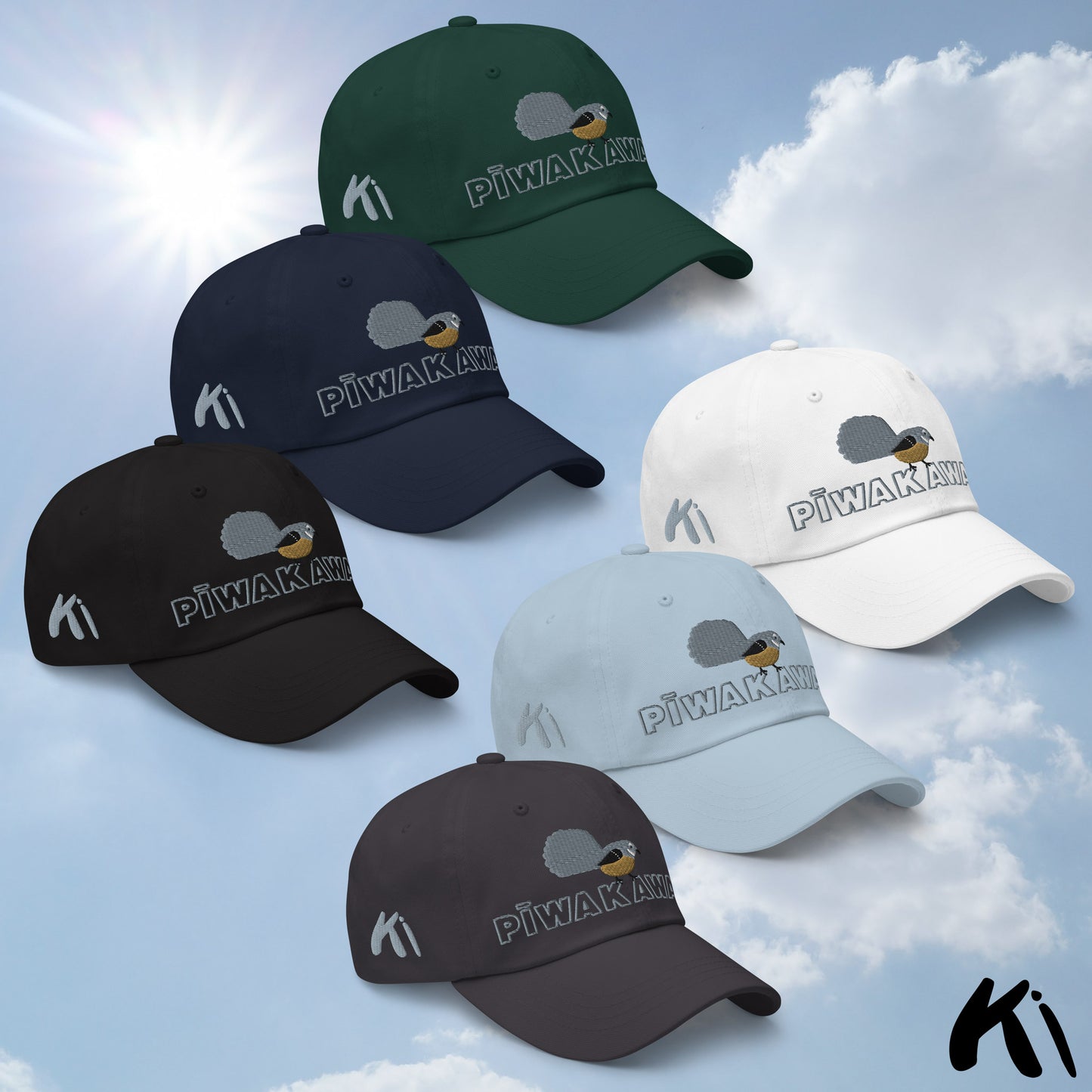 PĪWAKAWAKA / Fantail Embroidered Cap