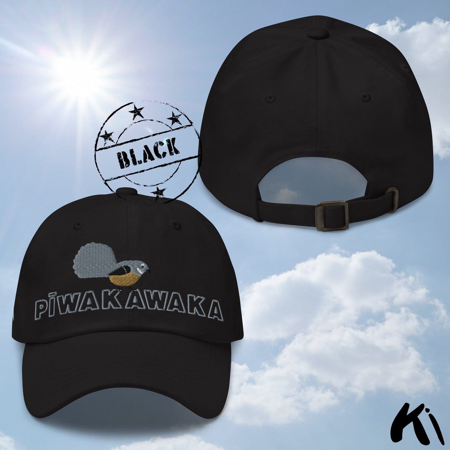 PĪWAKAWAKA / Fantail Embroidered Cap