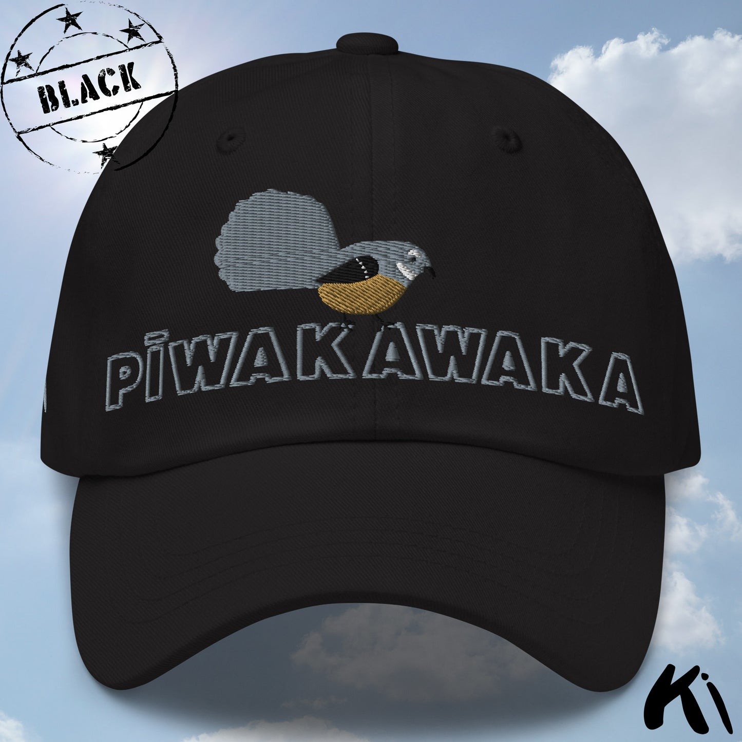 PĪWAKAWAKA / Fantail Embroidered Cap