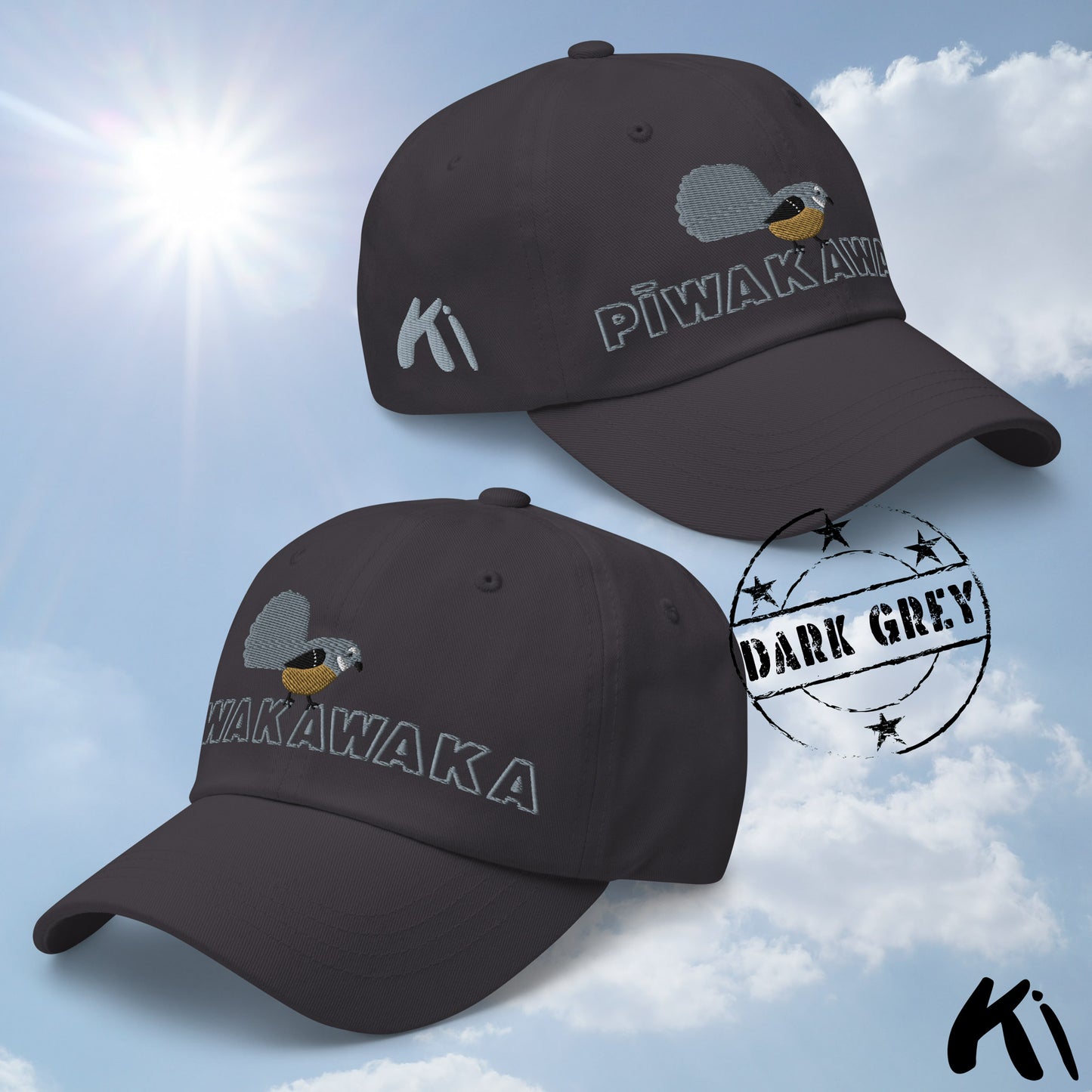 PĪWAKAWAKA / Fantail Embroidered Cap