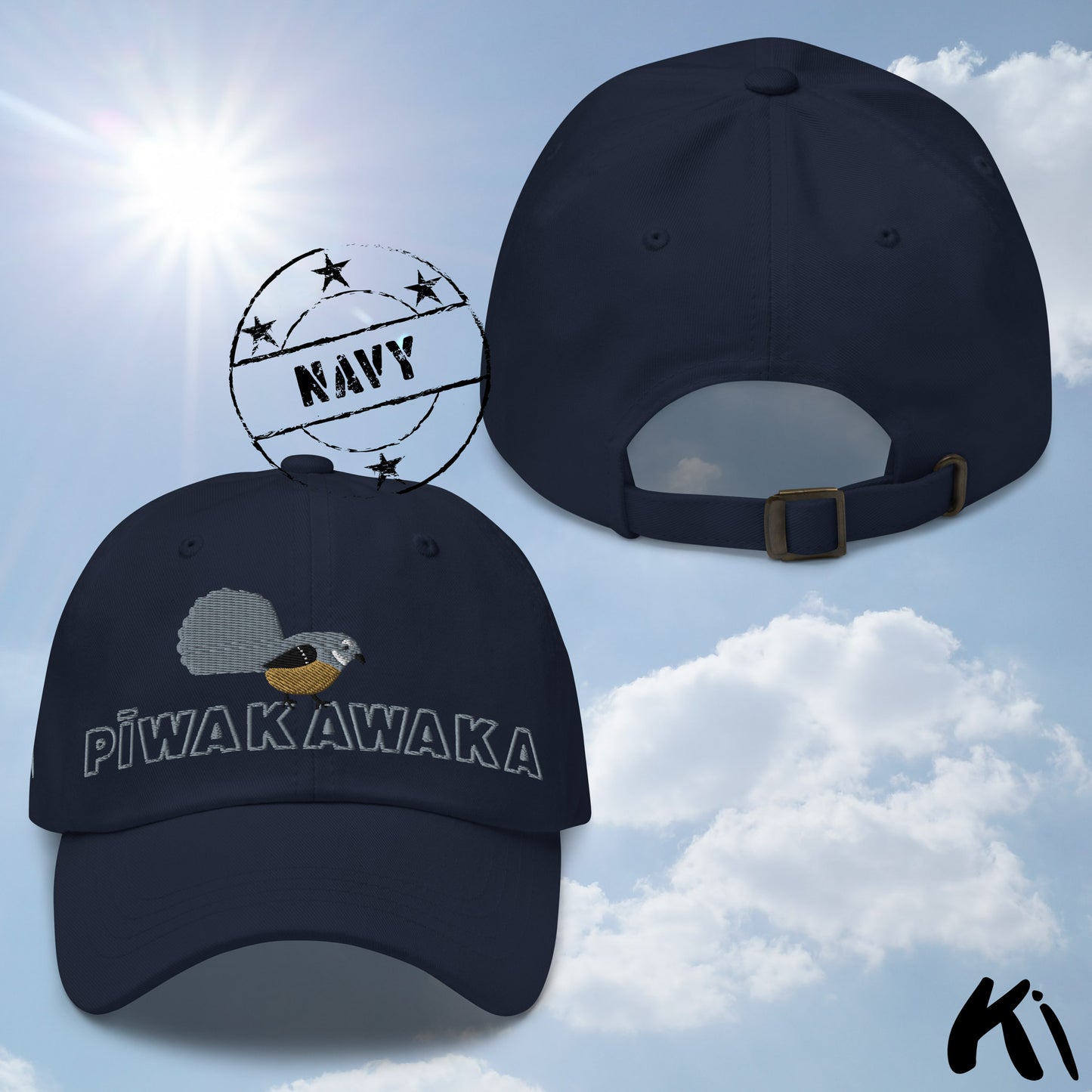 PĪWAKAWAKA / Fantail Embroidered Cap