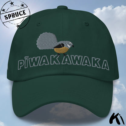 PĪWAKAWAKA / Fantail Embroidered Cap
