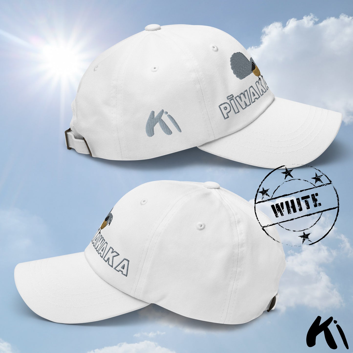 PĪWAKAWAKA / Fantail Embroidered Cap