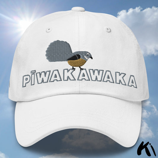 PĪWAKAWAKA / Fantail Embroidered Cap