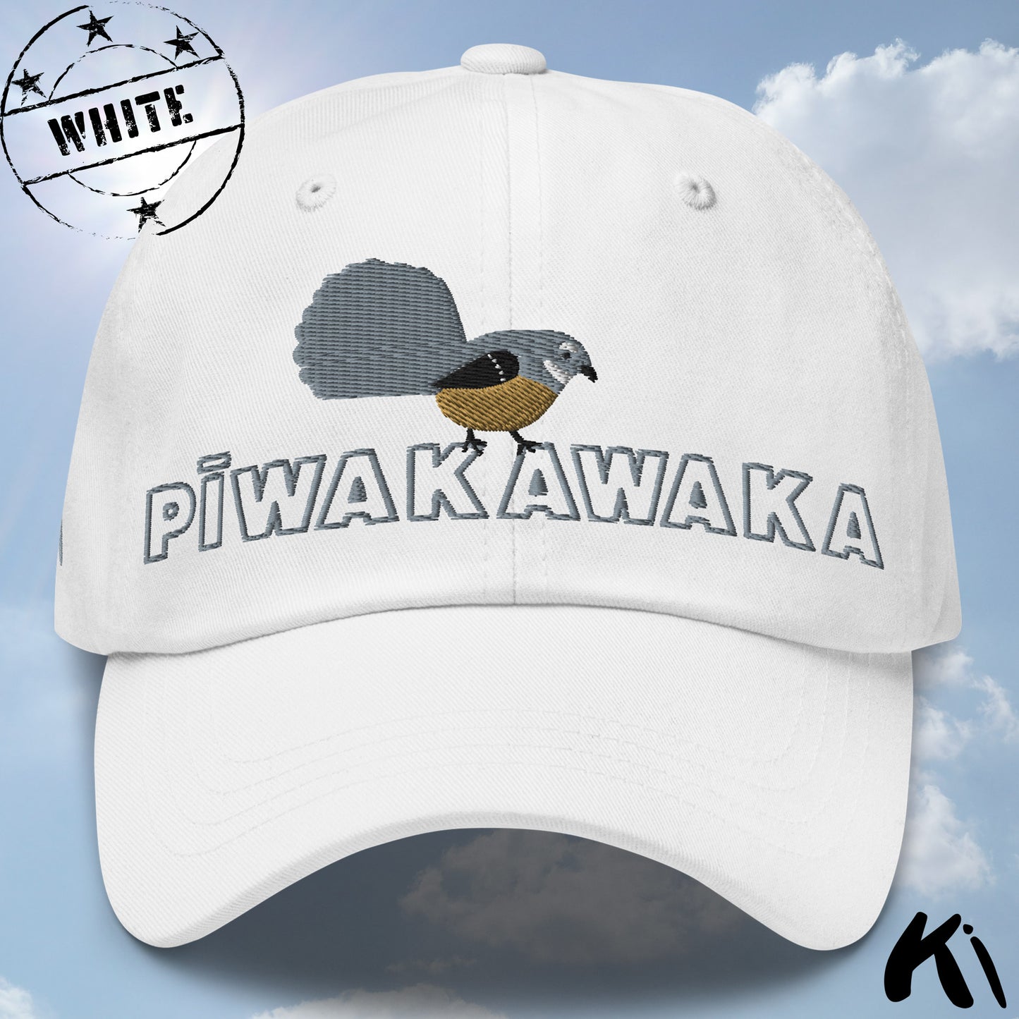 PĪWAKAWAKA / Fantail Embroidered Cap