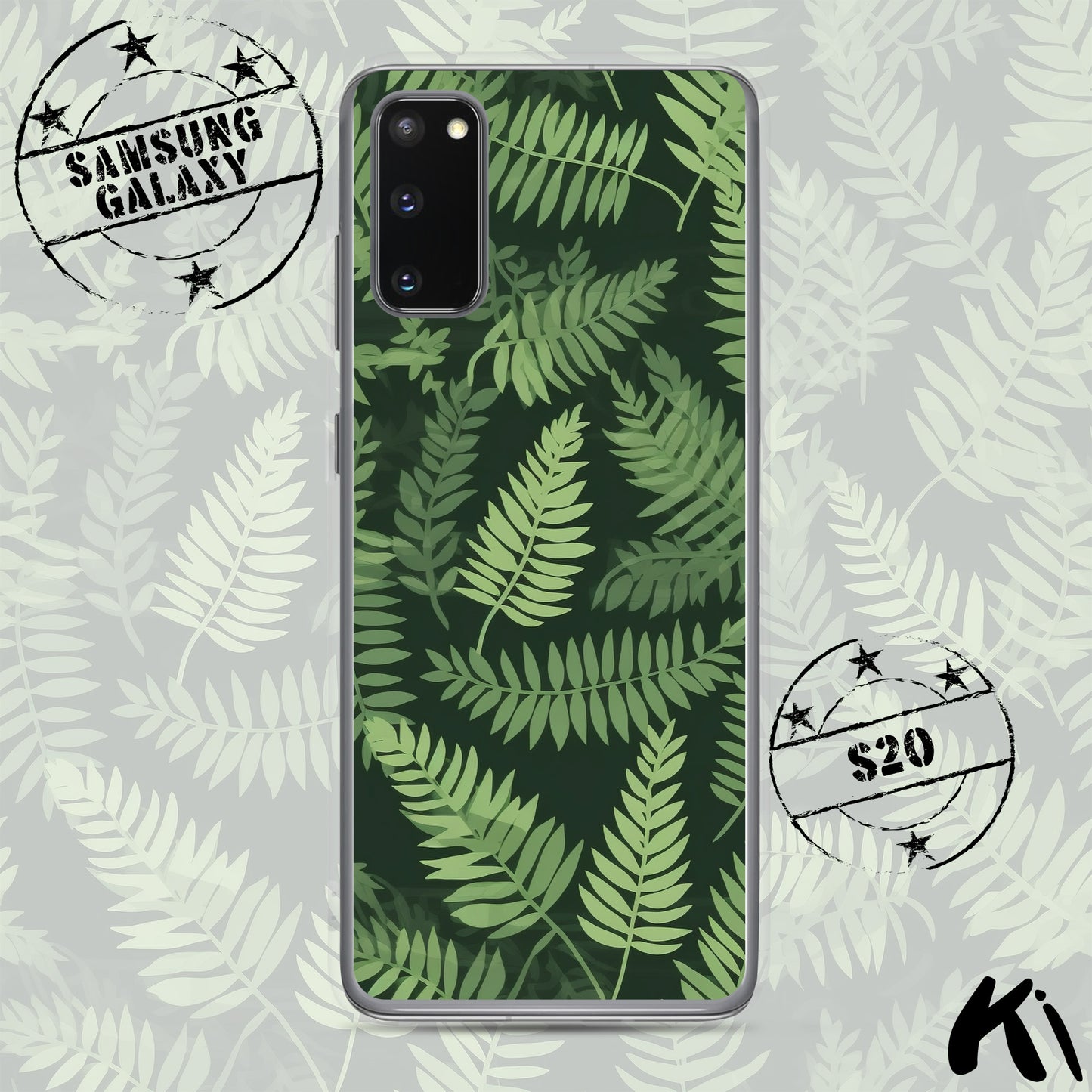 FERN LEAVES Clear Case for Samsung® S Series Phones