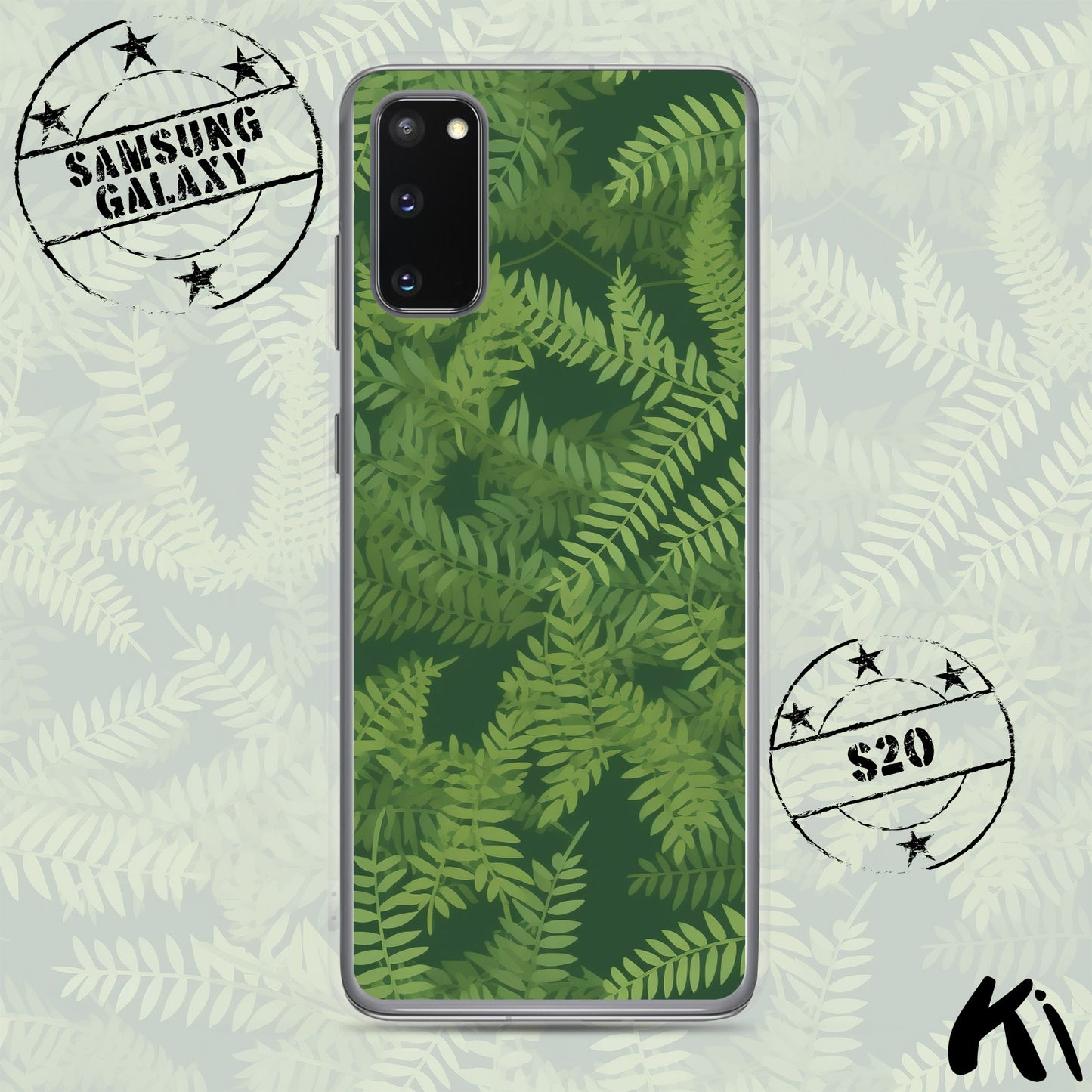 FERN LEAVES Clear Case for Samsung® S Series Phones