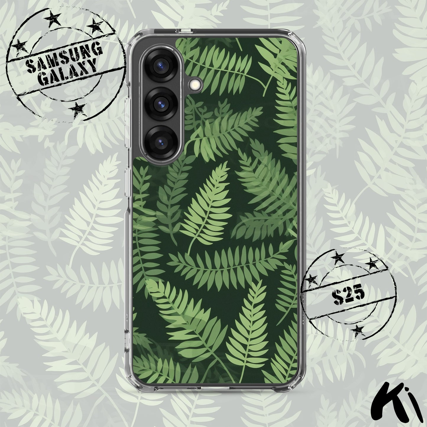 FERN LEAVES Clear Case for Samsung® S Series Phones